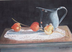 Lanterns and Lace, Watercolor, by Jo Anne Perigo Fiscus