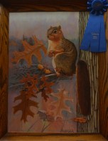 King of the Oak, First Place in Painting by Monty Jones