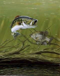 "Big Mouth," a print of the original artwork, acrylic on Masonite, by Monty "Indiana" Jones of Terre Haute