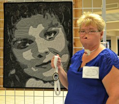 Third Place Mixed Media: Someone I Once Knew, Self Portrait of an Artist by Valerie Funk