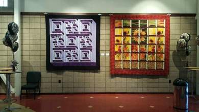 Quilts by Valerie Funk in Community Theatre of Terre Haute