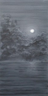 Oil on canvas, "Moonscape," by Judith Lynn Smith of Waveland, Indiana