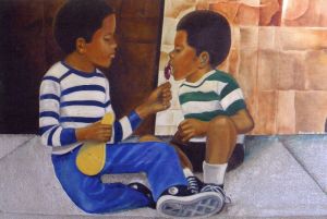 "Brother's Keeper" a print of an original oil painting by Don Turner